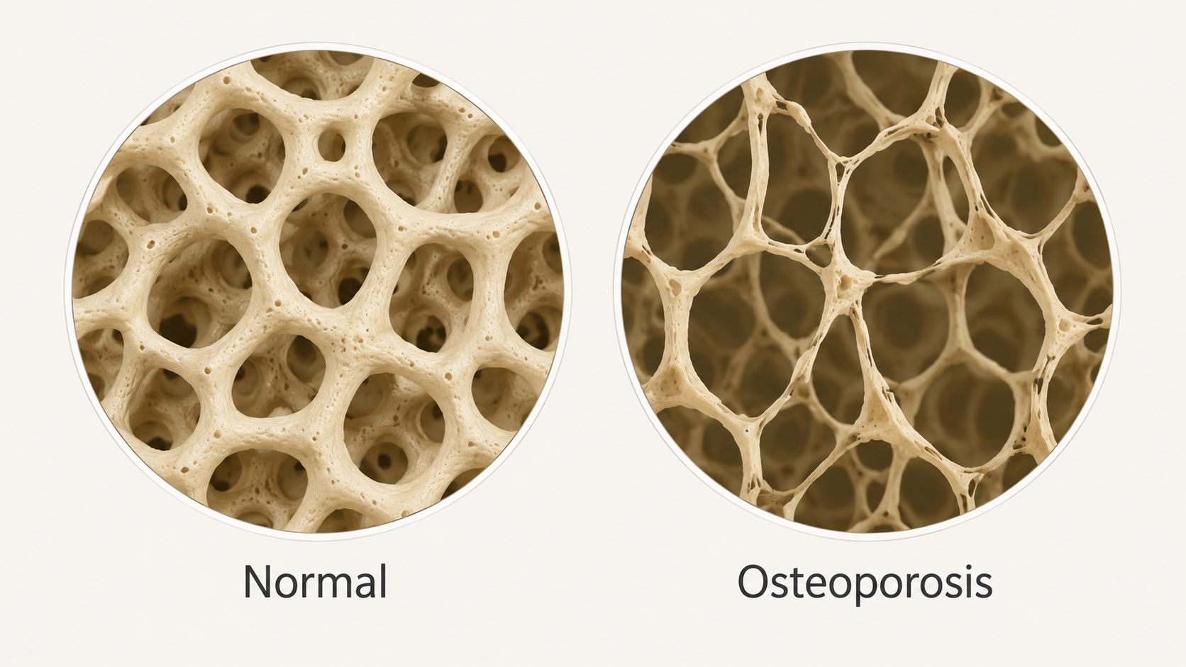 Normal vs OP bone