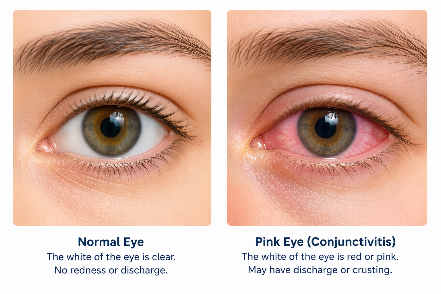 Normal vs Pink Eye